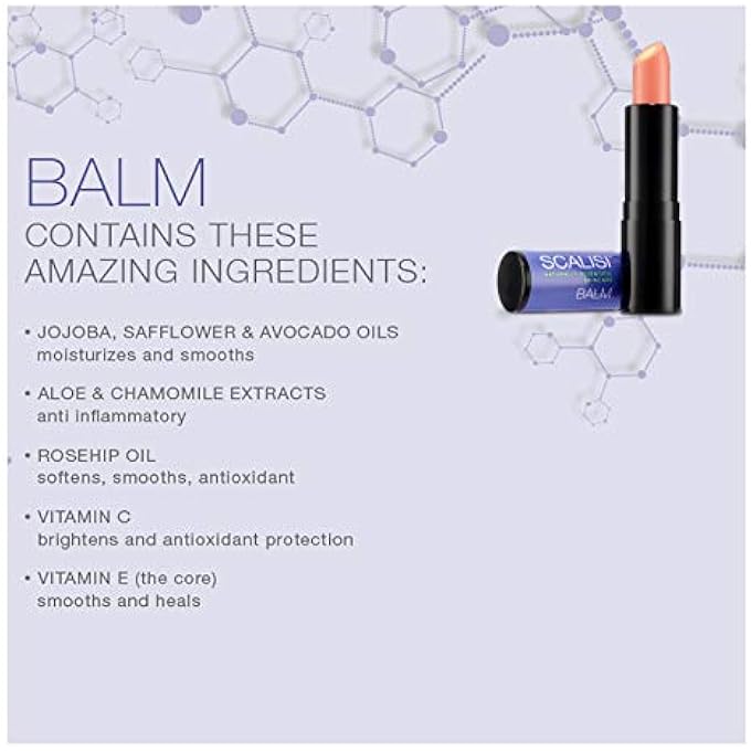 scalisi SKINCARE LIP BALM - LOW MAINTENANCE NATURAL COLOURLESS LIP TREATMENT WITH SPF 15, .330ML - Image 3